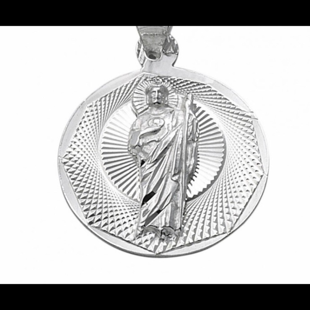 charm of san judas Tadeo of fine silver